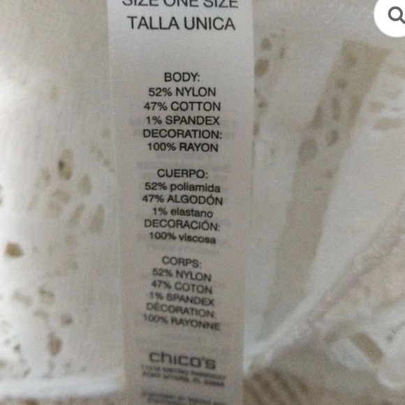 Chicos triangle Fringe Pancho - Picture 2 of 4